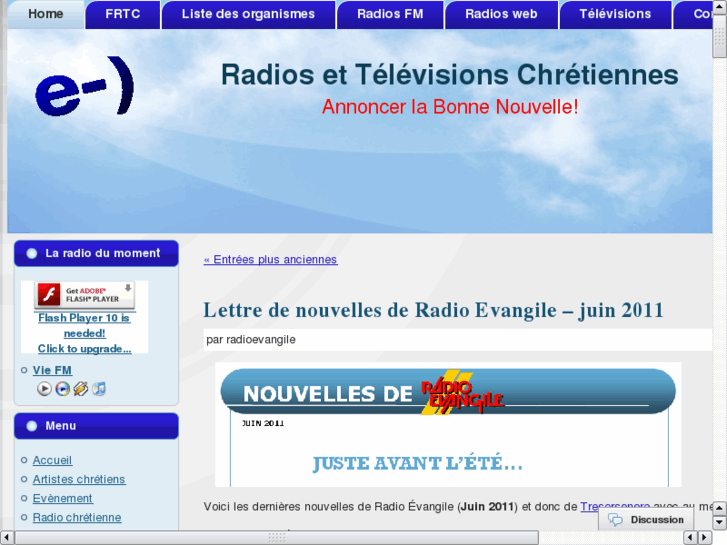 www.radiochretienne.info