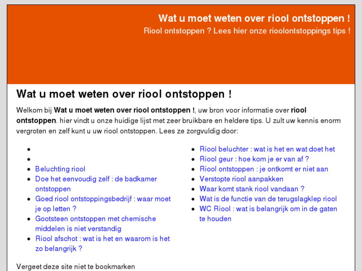 www.riool-ontstoppen.nl