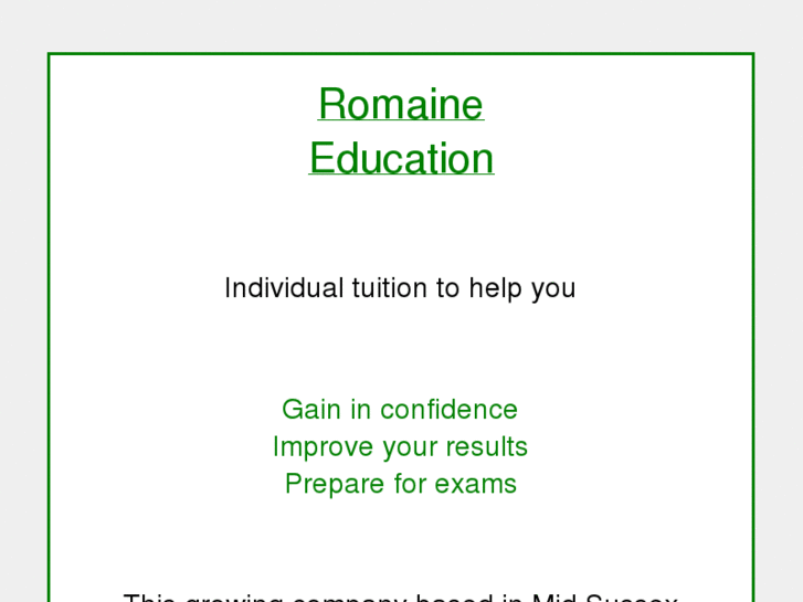 www.romaine.co.uk