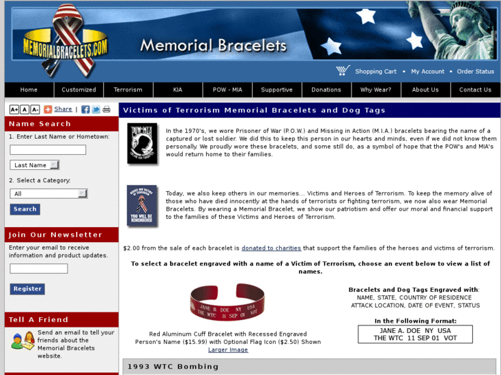 www.terroristattackbracelets.com