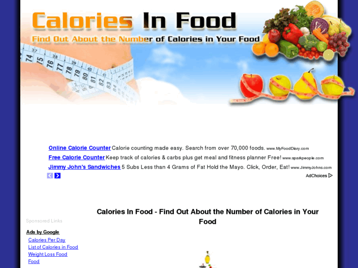 www.calories-in-food.net