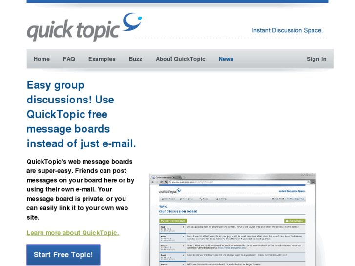 www.quicktopic.com