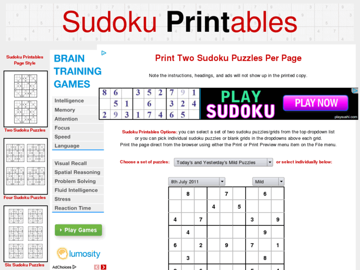 www.sudokuprintables.org