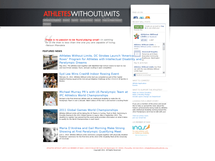 www.athleteswithoutlimits.com