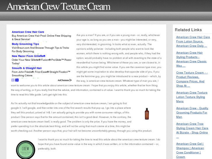 www.americancrewtexturecream.com