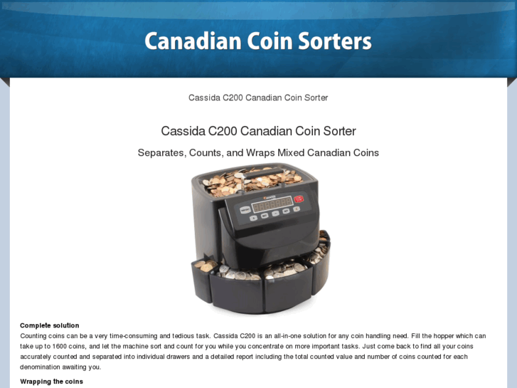 www.canadiancoinsorter.com