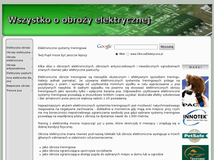 www.elektrycznaobroza.pl