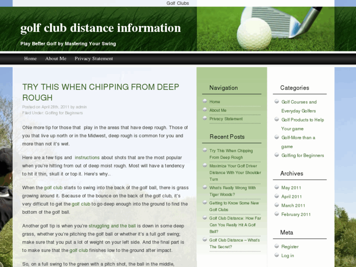 www.golfclubdistancesinfo.com