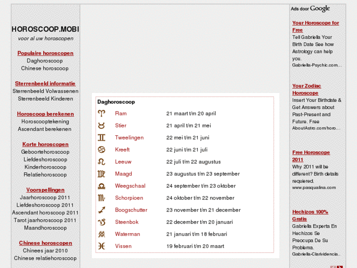 www.horoscoop.mobi