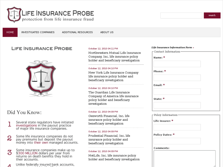 www.lifeinsuranceprobe.com