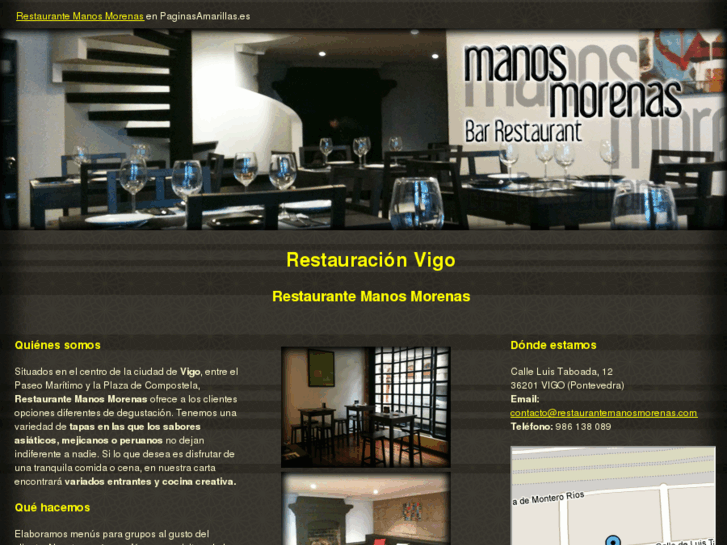www.restaurantemanosmorenas.com