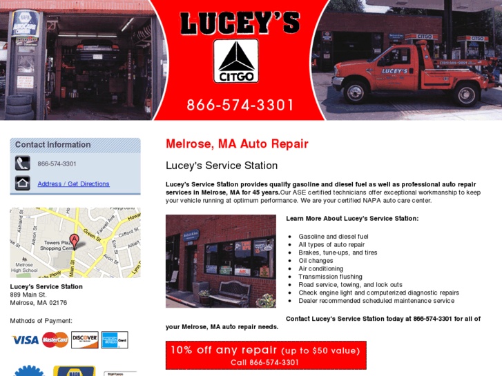 www.luceysautorepairmelrose.com