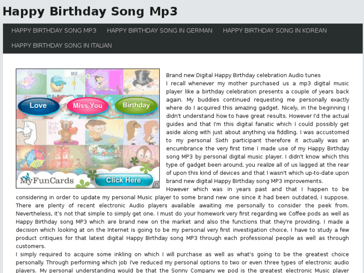 www.happybirthdaysongmp3.com