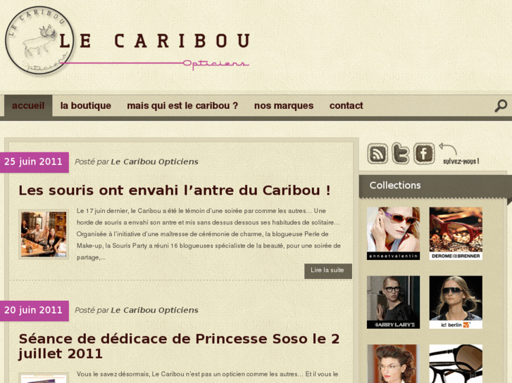 www.lecaribou-opticiens.fr