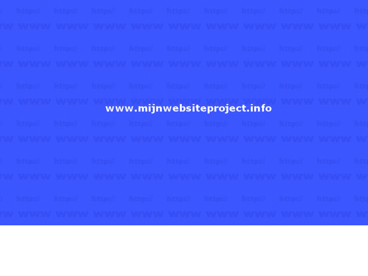 www.mijnwebsiteproject.info
