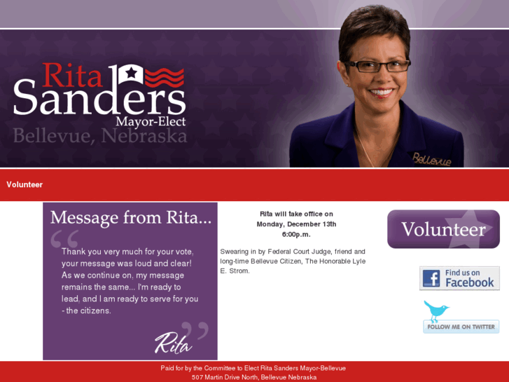 www.ritasandersformayor.com