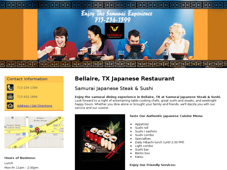 www.samuraijapanesesteakandsushi.com