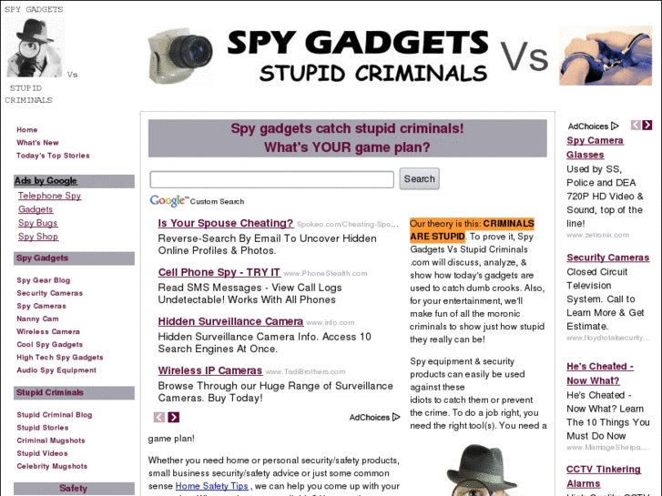 www.spy-gadgets-vs-stupid-criminals.com