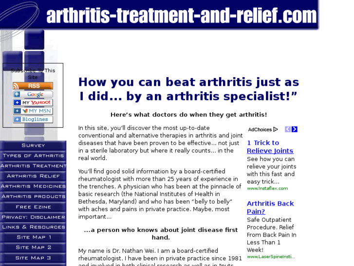 www.arthritis-treatment-and-relief.com