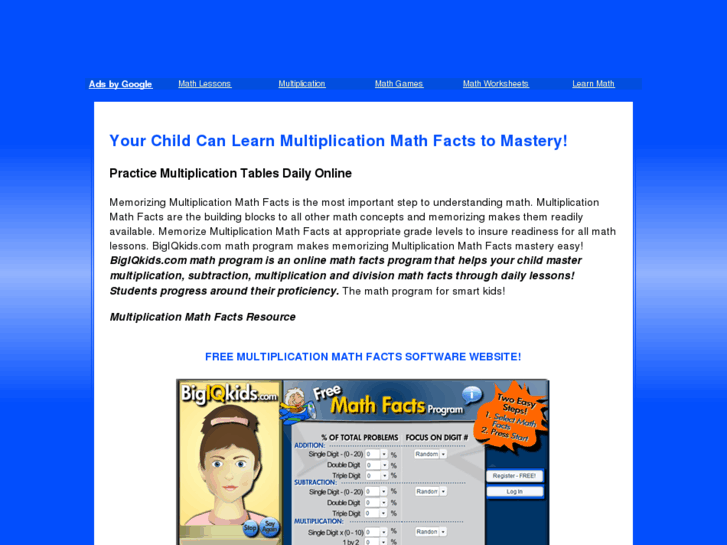 www.multiplicationmathfacts.com