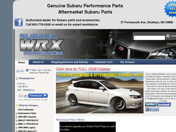 www.subarupartsplace.com