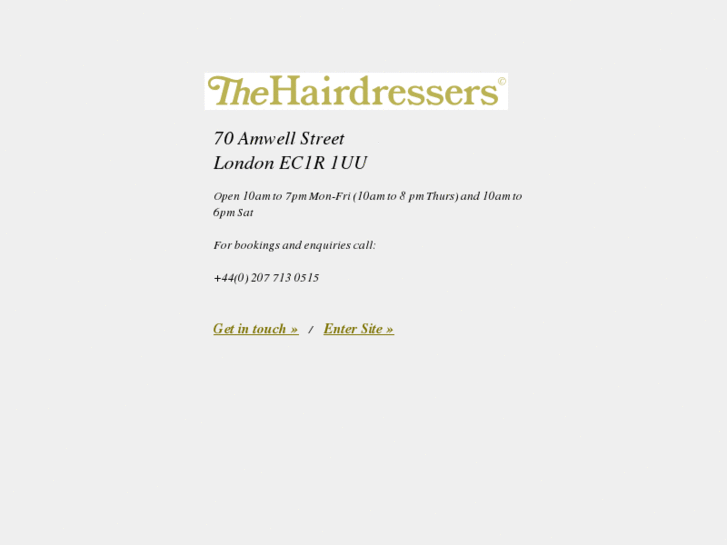 www.thehairdresserslondon.com