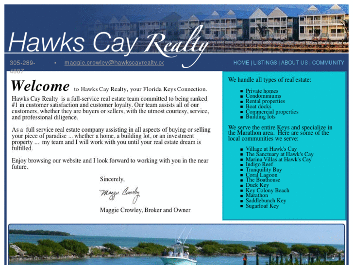 www.hawkscayrealestatebroker.com