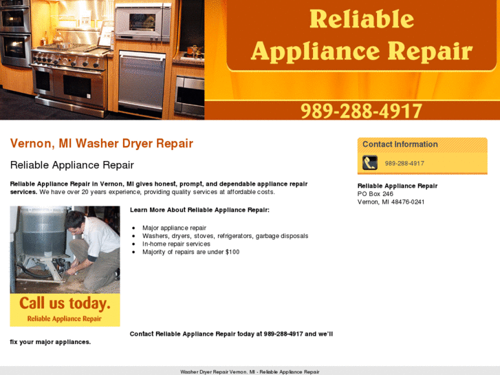 www.reliableappliancerepairvernon.com