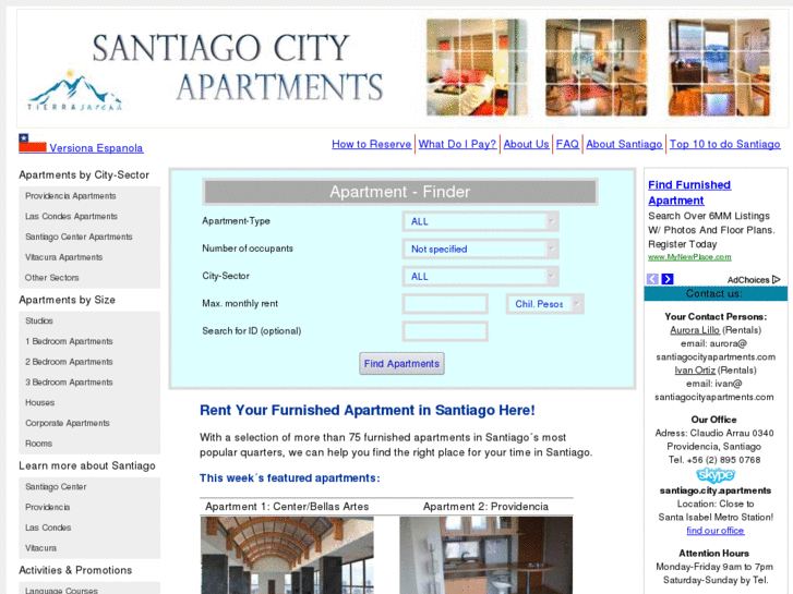 www.santiagocityapartments.com