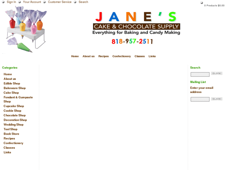 www.janescakeandchocolatesupply.com