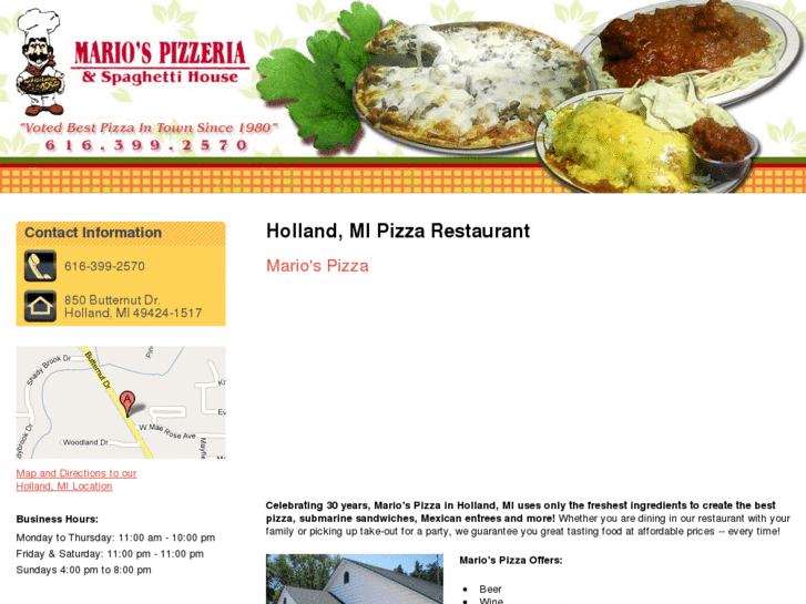 www.mariospizzaholland.com