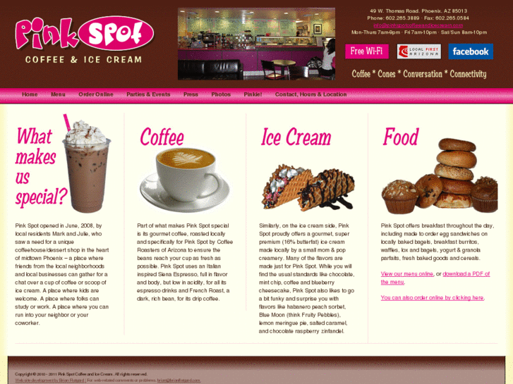 www.pinkspotcoffeeandicecream.com