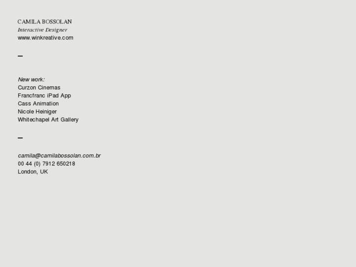 www.camilabossolan.com