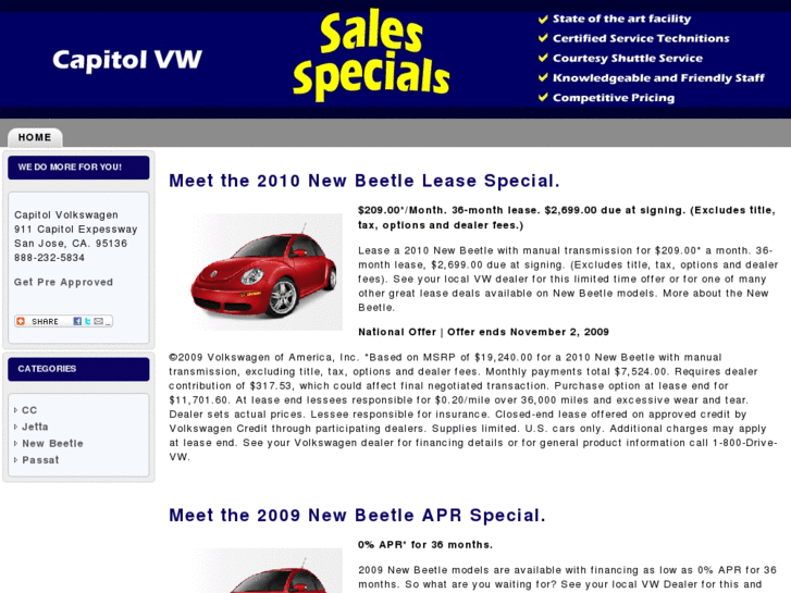 www.capitolvwsalesspecials.com