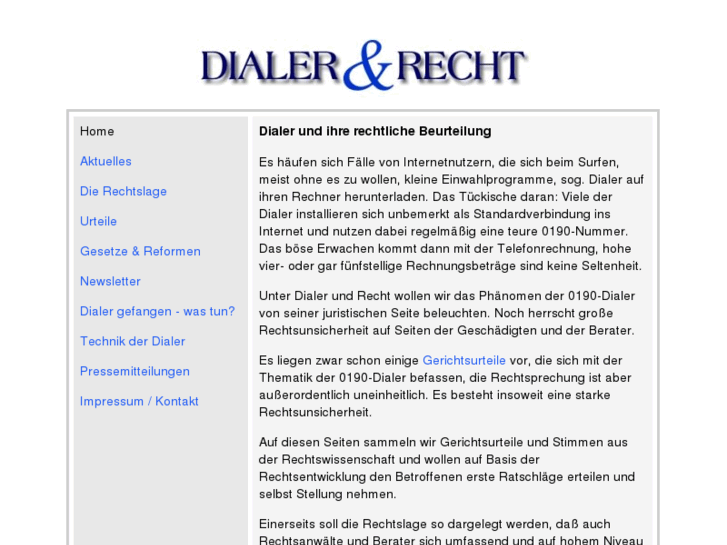 www.dialerundrecht.de