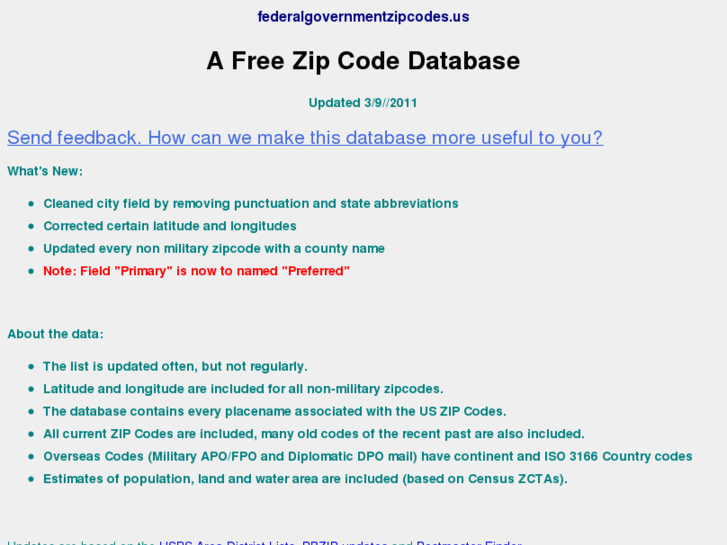 www.federalgovernmentzipcodes.us