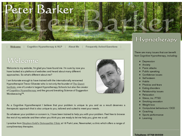 www.peterbarkerhypnotherapy.com