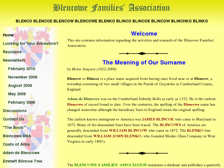 www.blencowefamilies.com