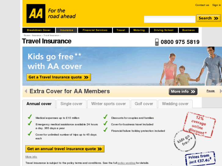 www.aa-travelinsurance.com