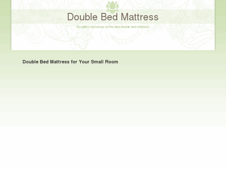 www.doublebedmattress.net