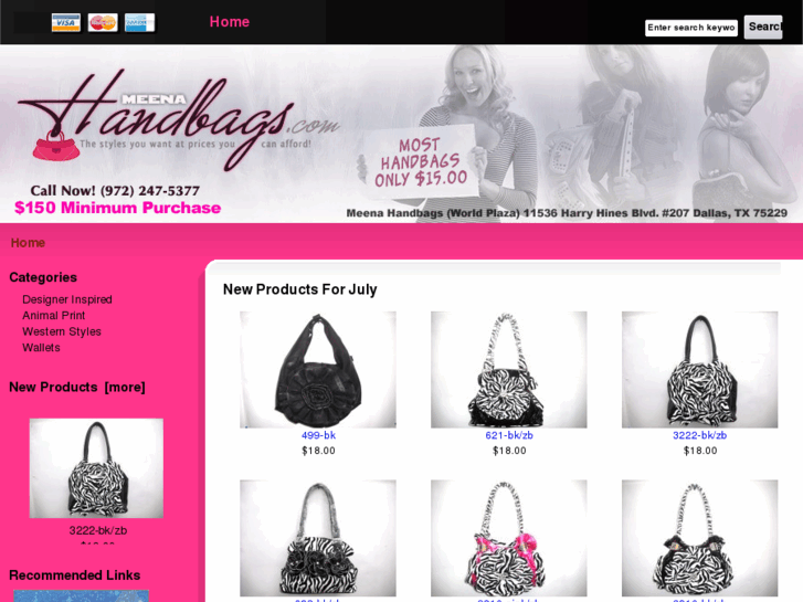 www.meenahandbags.com