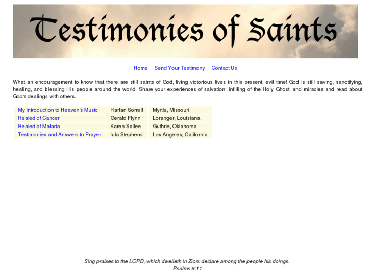 www.testimoniesofsaints.com