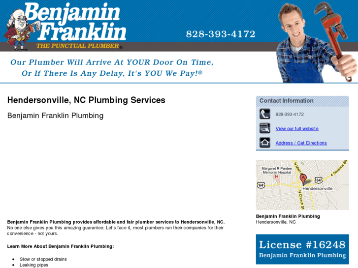 www.benjaminfranklinplumbingnc.com