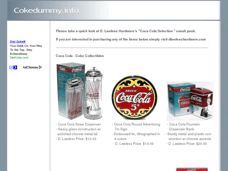 www.cokedummy.info