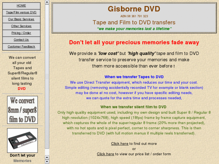 www.gisbornedvd.com