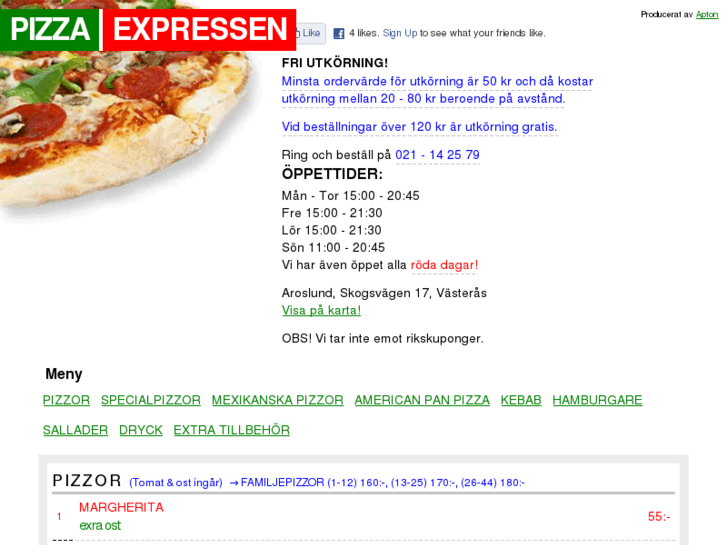 www.pizzaexpressen.nu