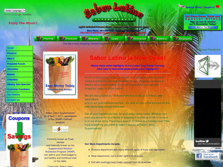 www.saborlatinosupermarkets.com