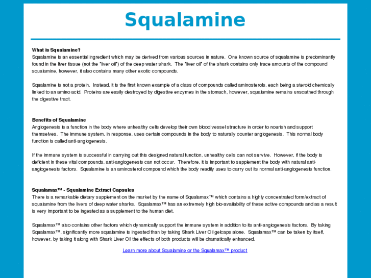 www.squalamine.com