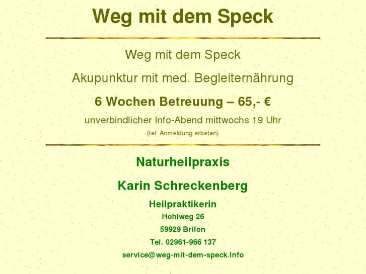 www.weg-mit-dem-speck.info