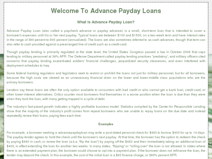 www.advancepaydayloan-s.com